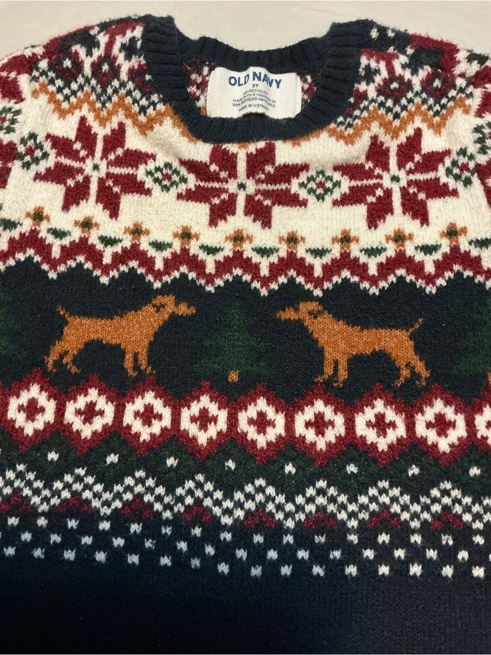 Old Navy boys 3T dog sweater